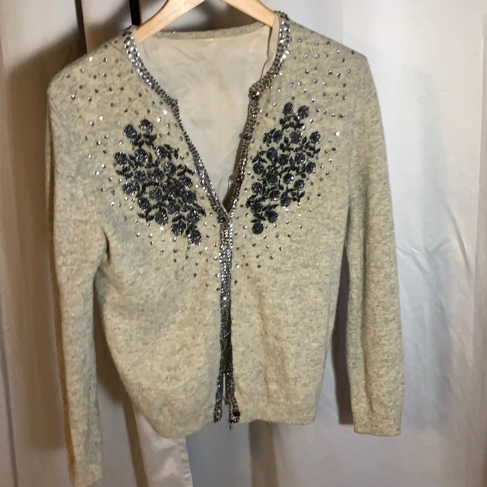 Embellished cashmere cardigan